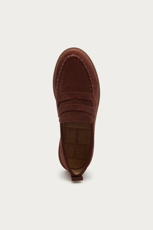 Lens Cinnamon Suede Loafer