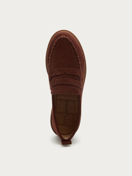 Lens Cinnamon Suede Loafer
