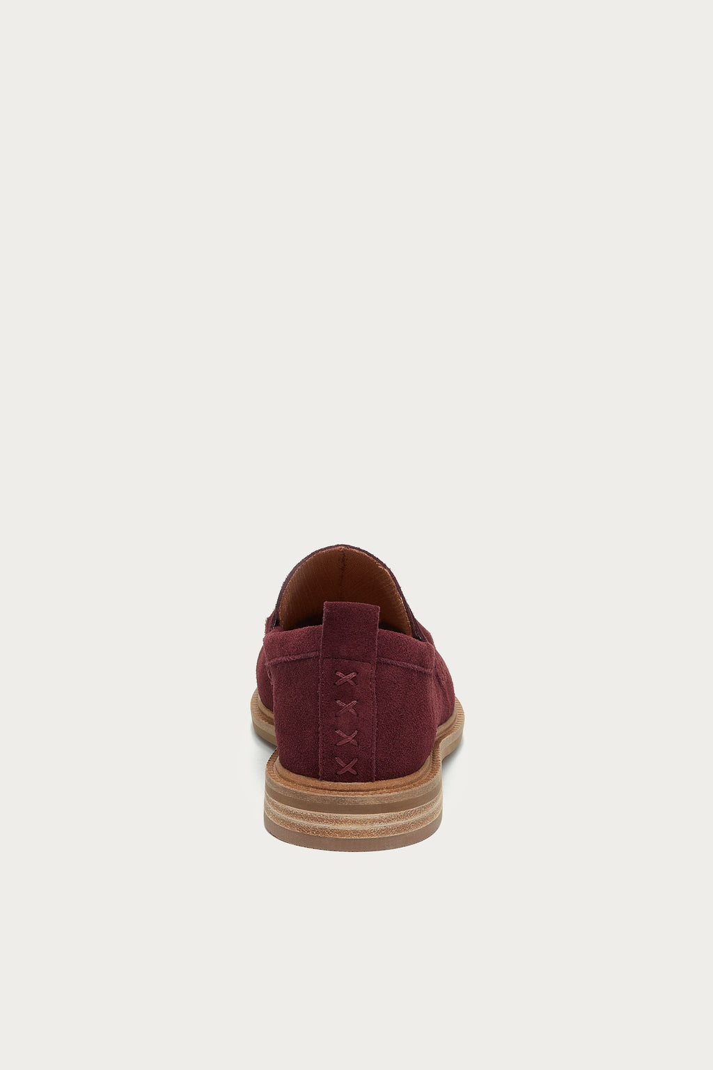 Lens Garnet Suede Loafers