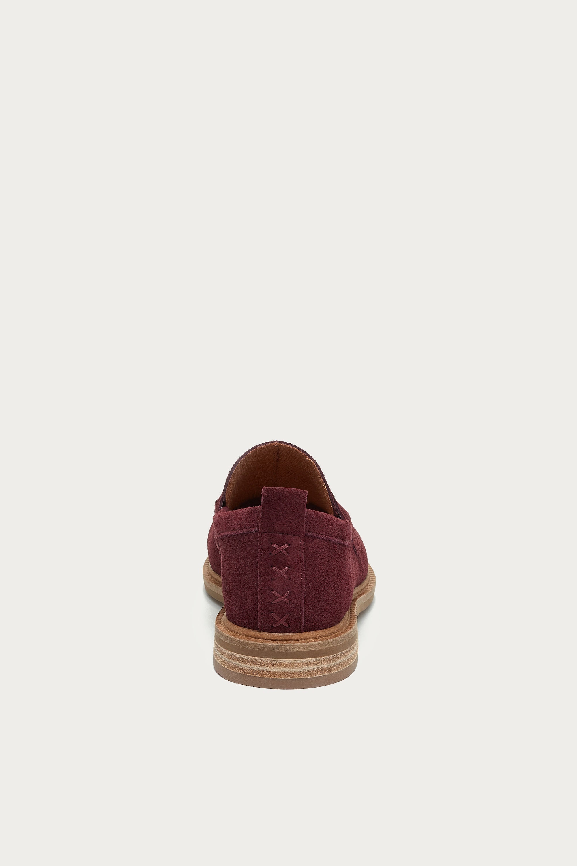 Lens Garnet Suede Loafers