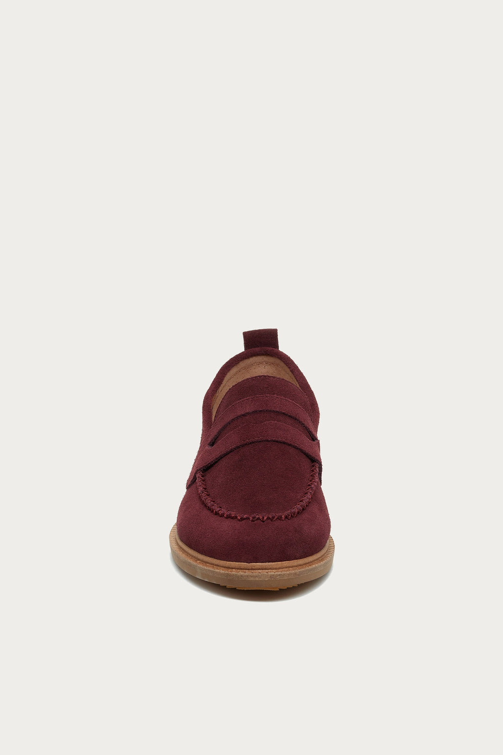 Lens Garnet Suede Loafers