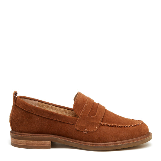 Lens Hickory Suede Loafers