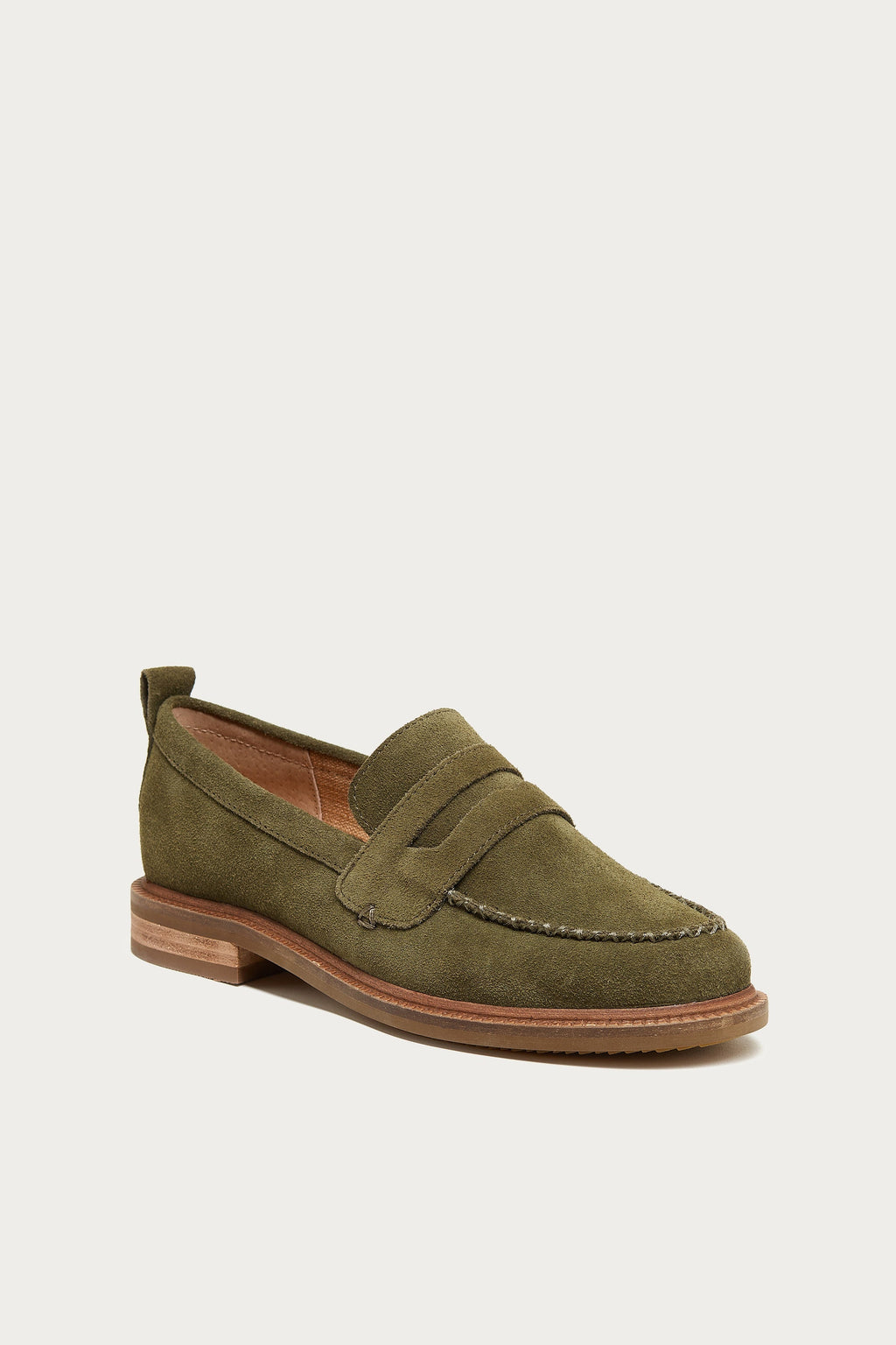 Lens Olive Wide Width Loafers