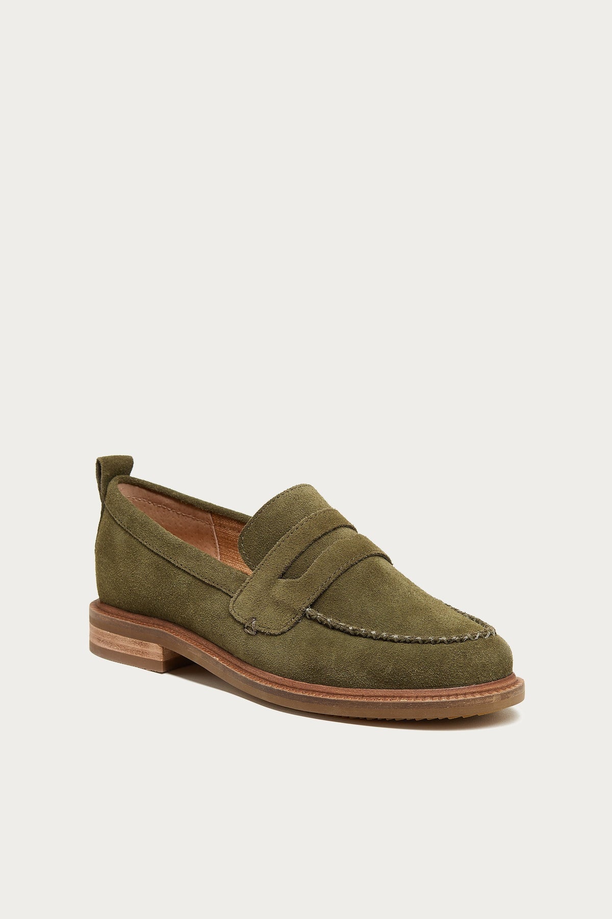 Lens Olive Wide Width Loafers
