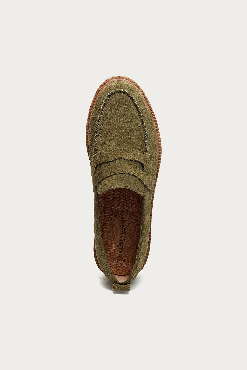 Lens Olive Wide Width Loafers