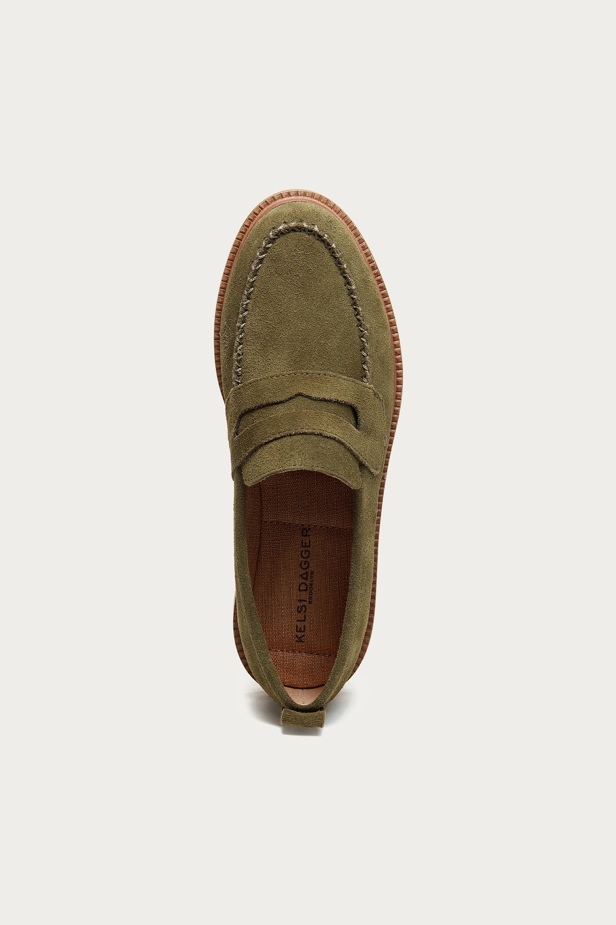 Lens Olive Wide Width Loafers
