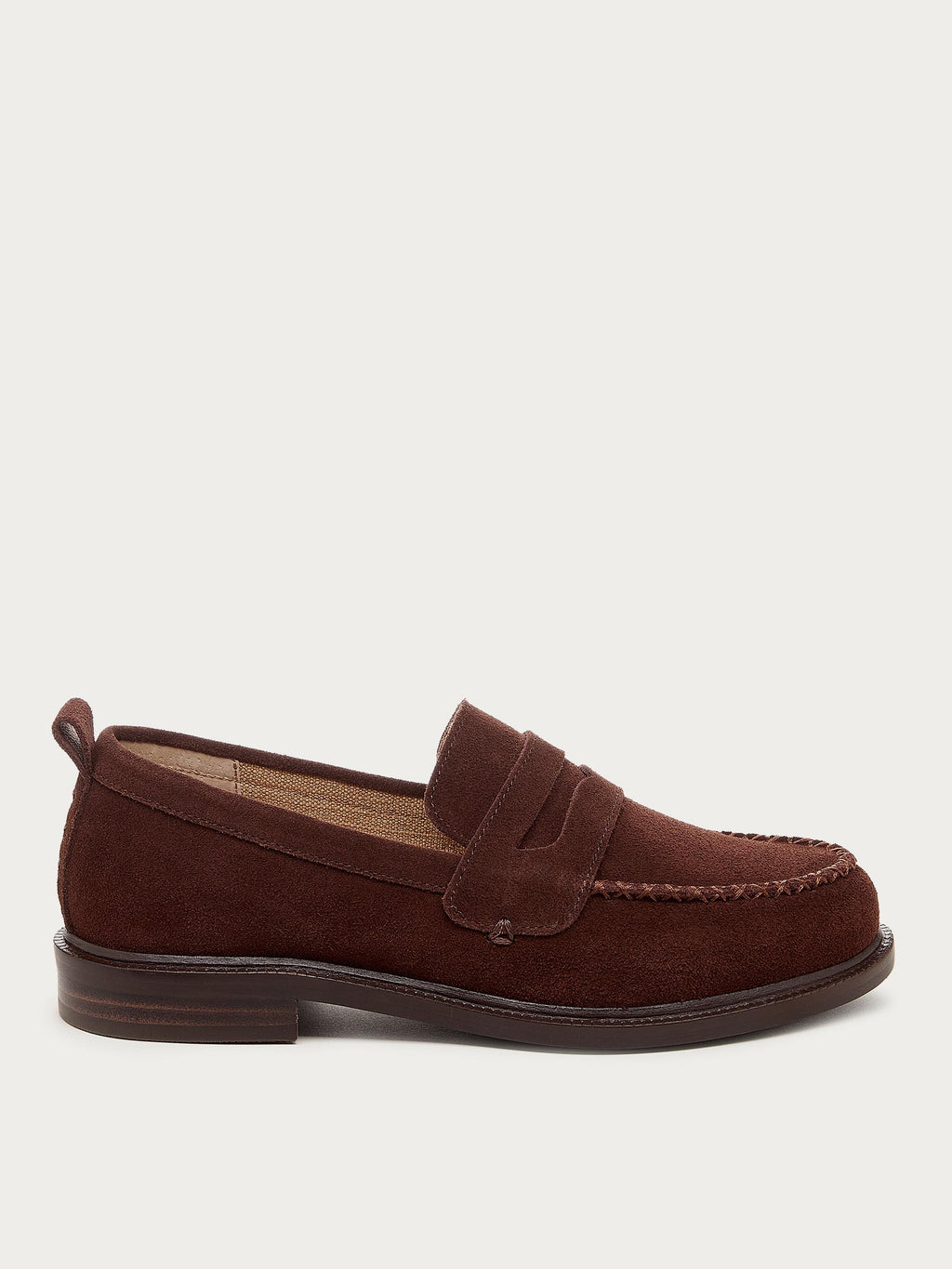 Lens Warm Brown Suede Loafer