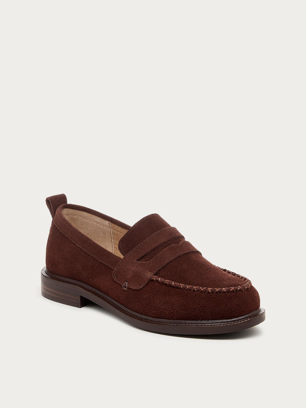 Lens Warm Brown Suede Loafer