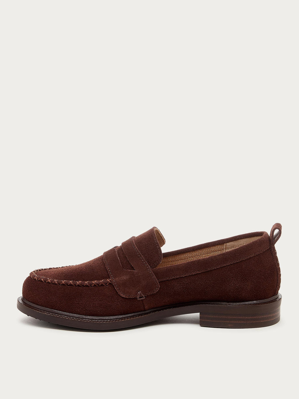 Lens Warm Brown Suede Loafer