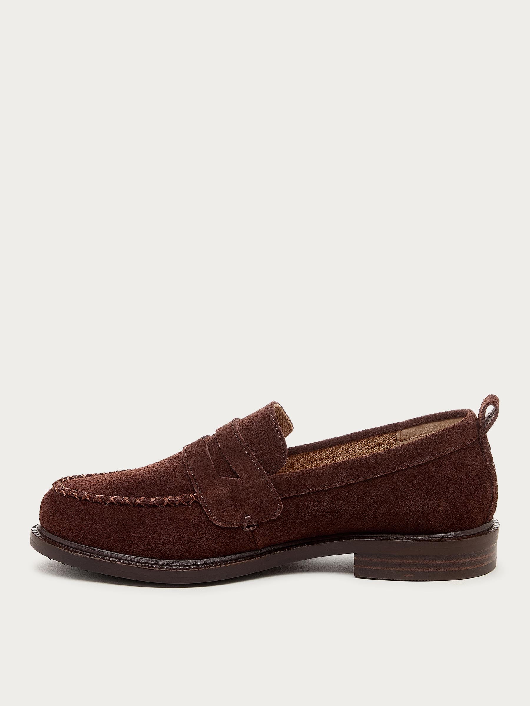 Lens Warm Brown Suede Loafer