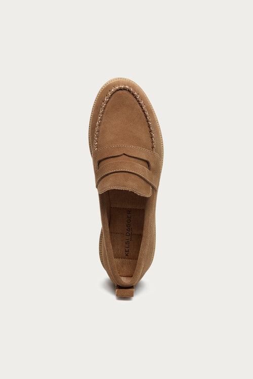 Lens Armadillo Suede Loafers