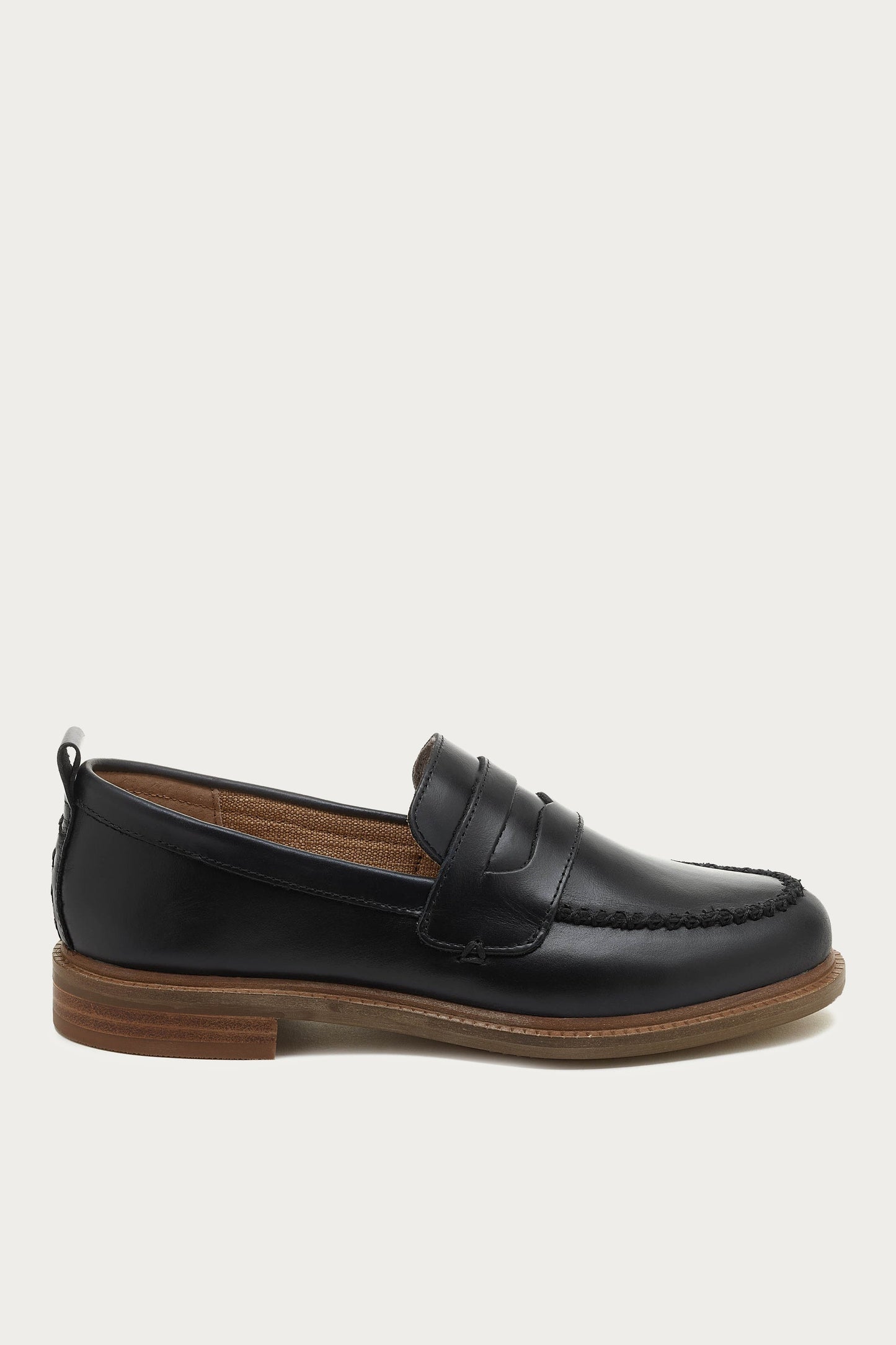 Lens Black Glossy Leather Loafers
