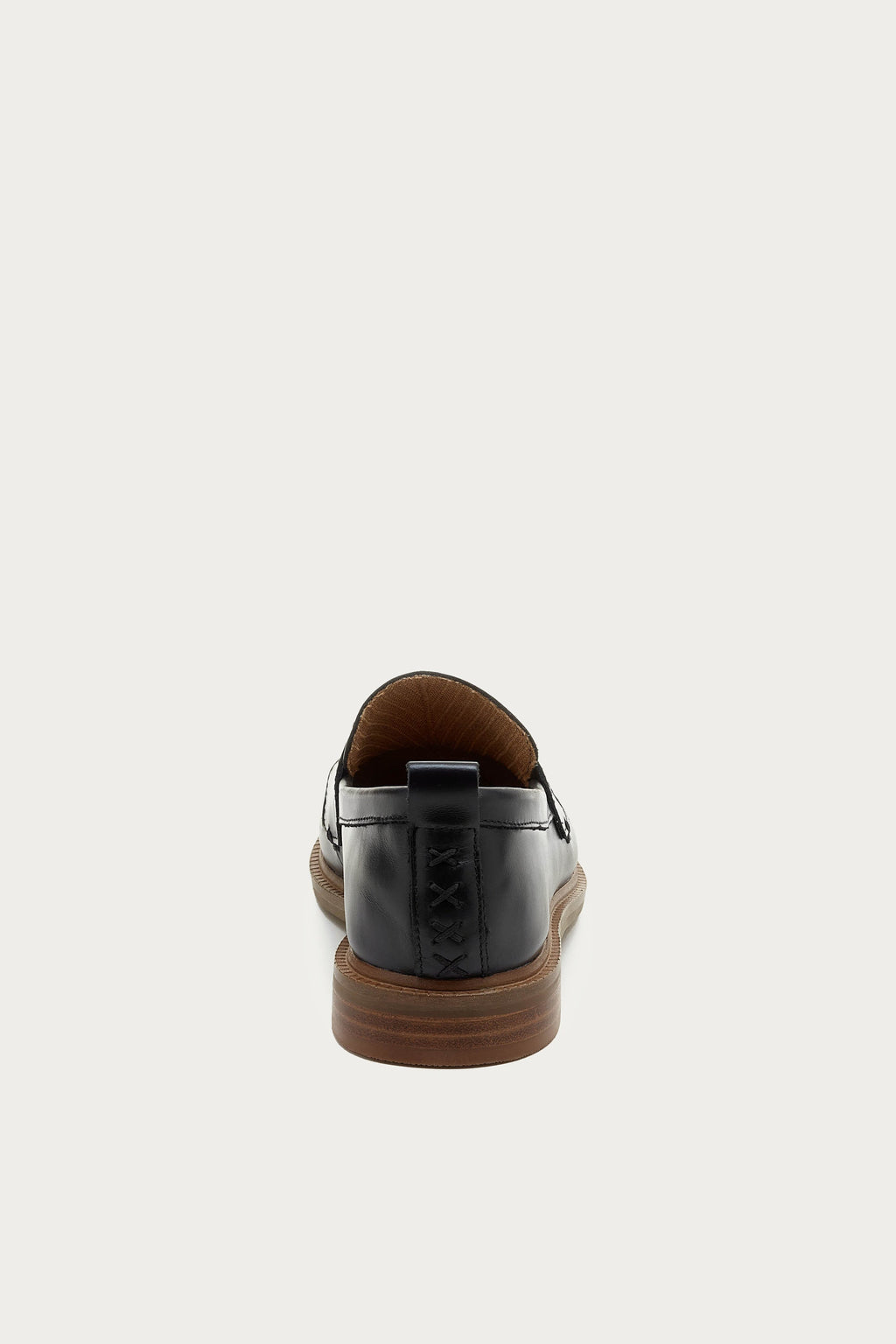 Lens Black Glossy Leather Loafers