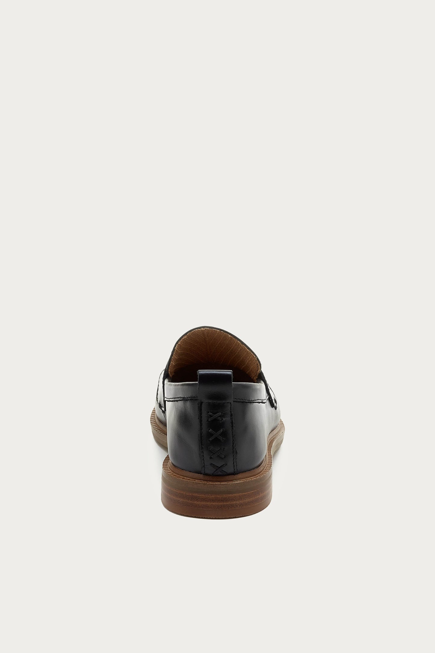 Lens Black Glossy Leather Loafers