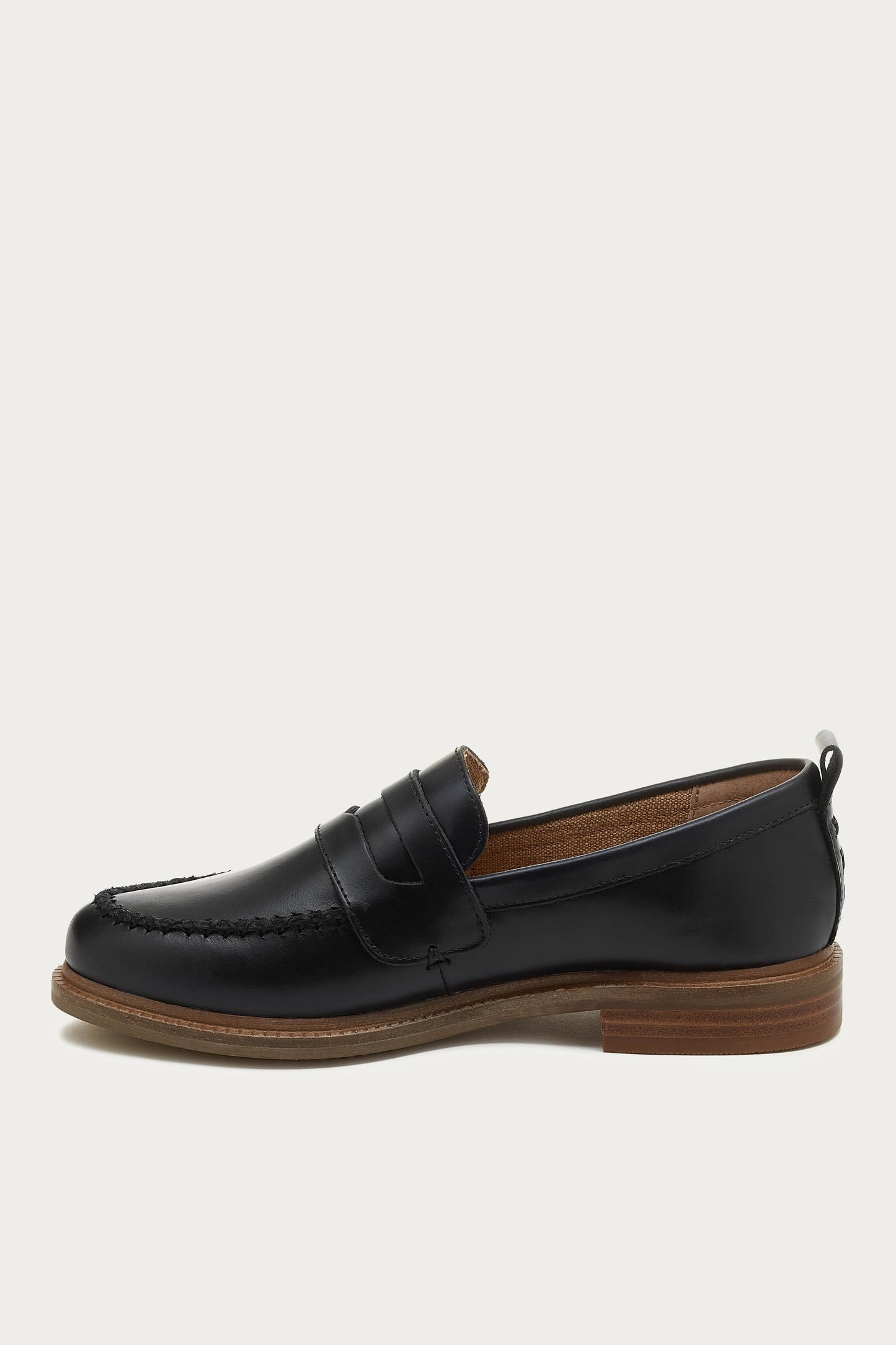 Lens Black Glossy Leather Loafers