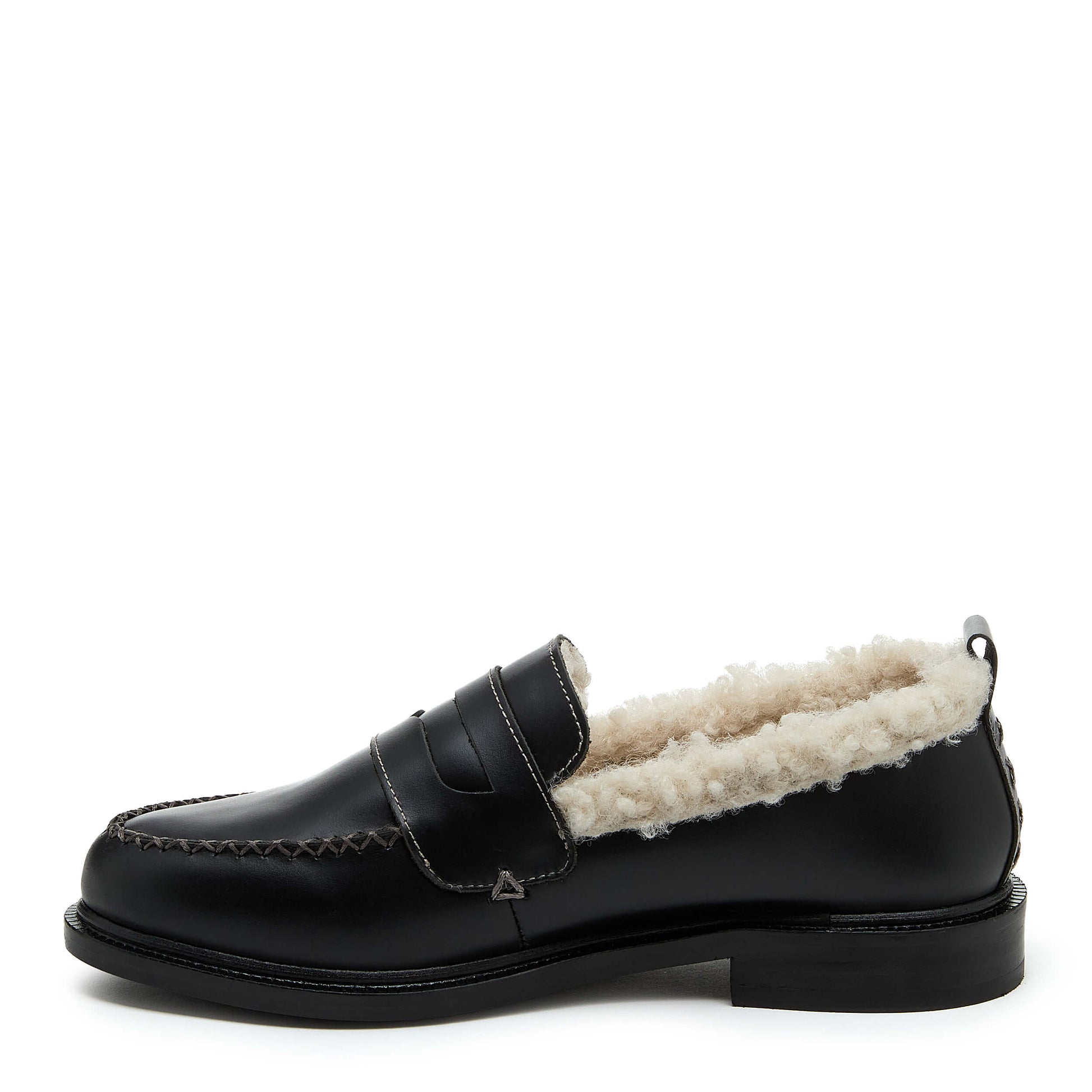 Kelsi Dagger Brooklyn Women's Lens Black Shearling Loafers
