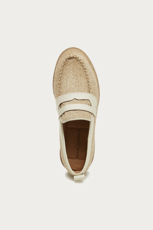 Lens Natural Jute Loafers