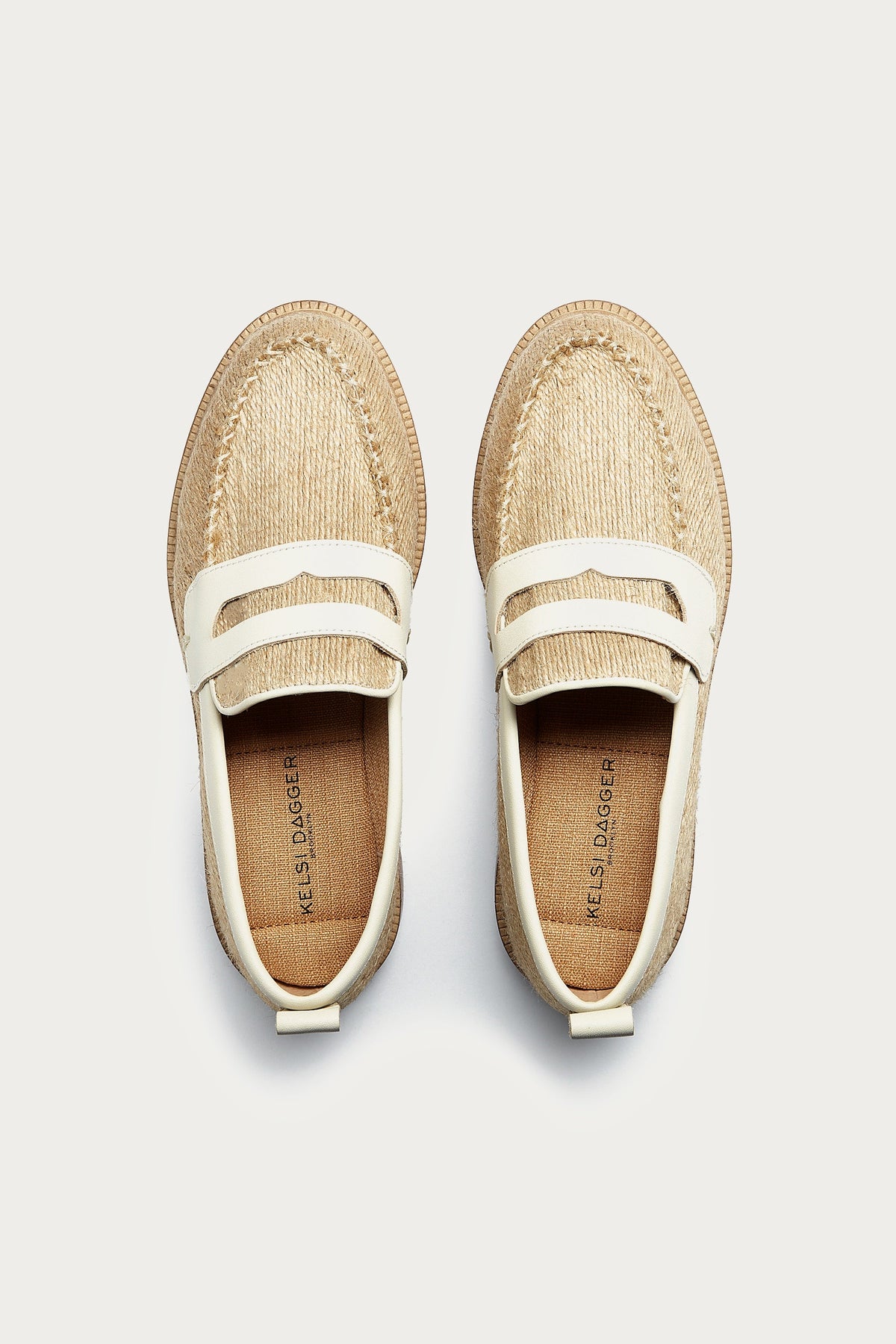 Lens Natural Jute Loafers