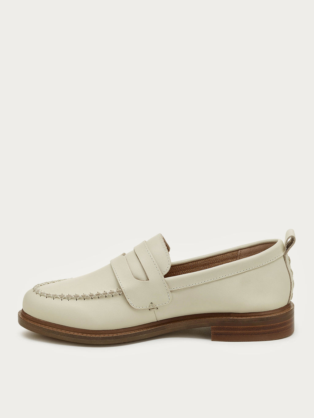 Lens Salt Natural Leather Loafers