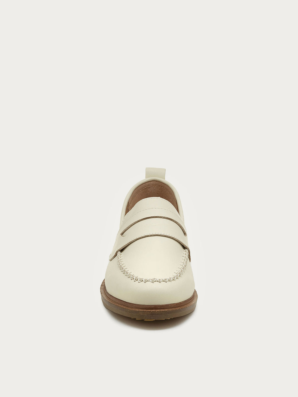 Lens Salt Natural Leather Loafers