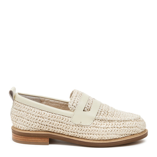 Kelsi Dagger Women's Lens Shell Raffia Loafer - Lightweight & Stylish