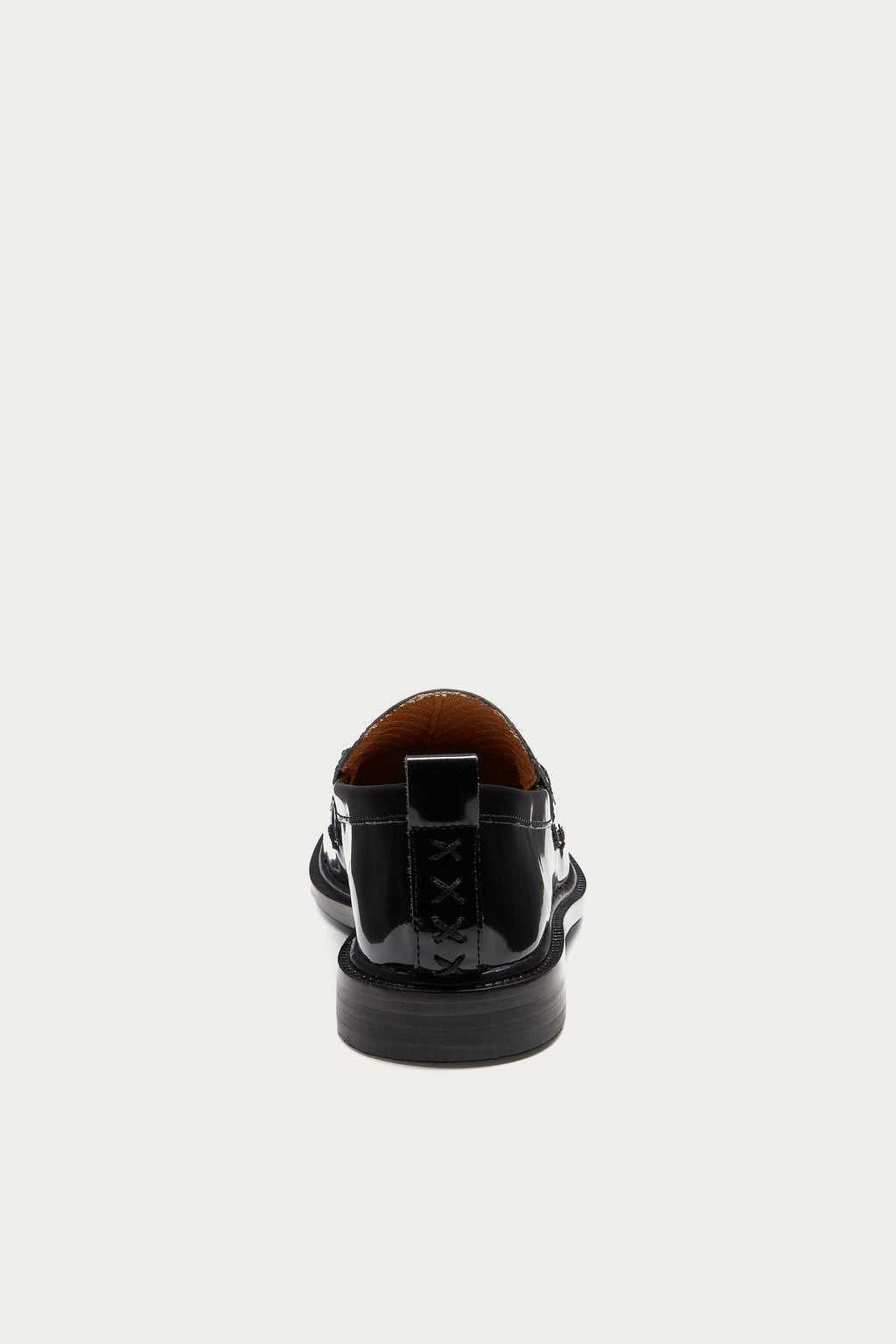 Lens All Black Leather Loafers