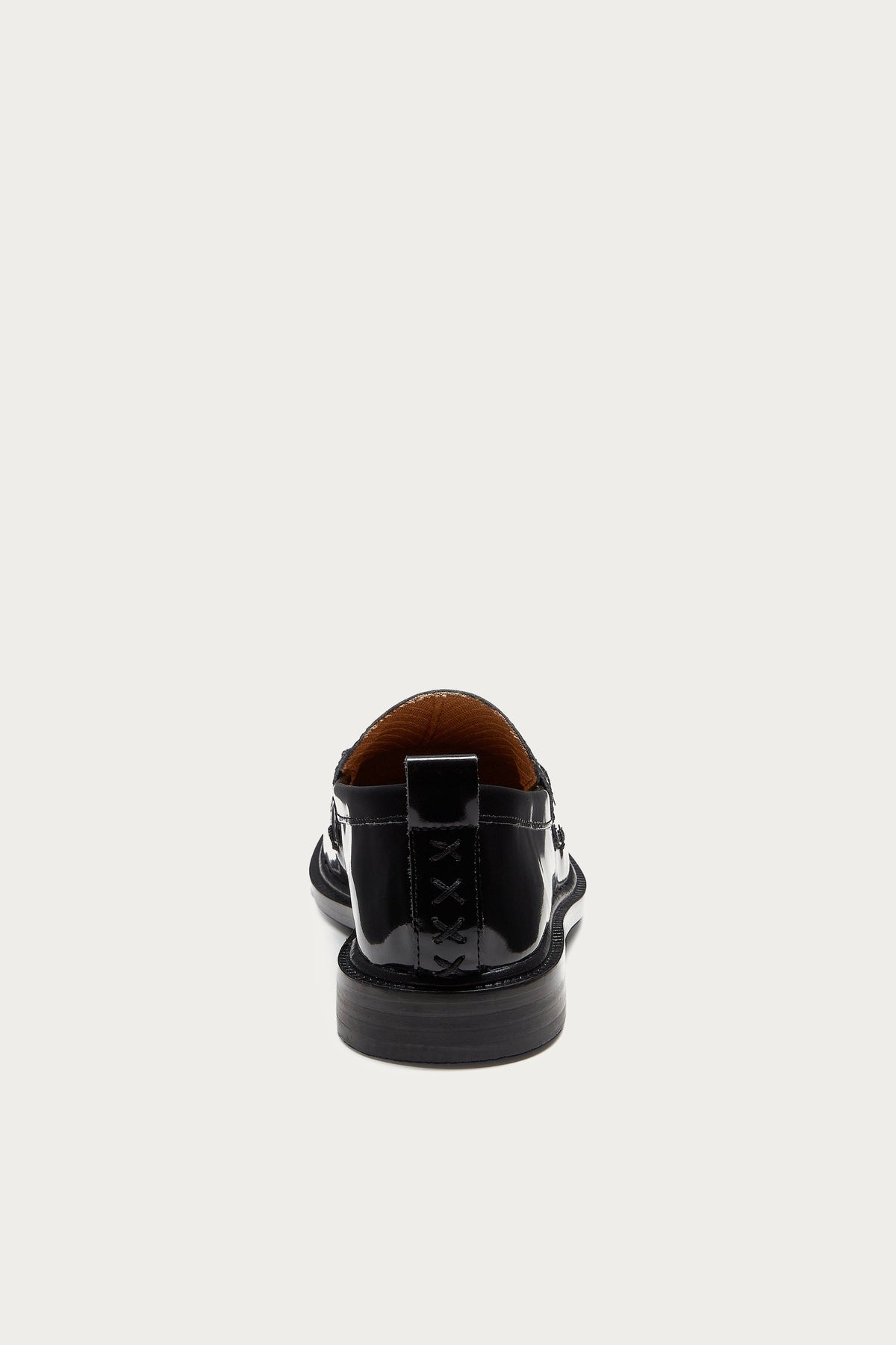 Lens All Black Leather Loafers