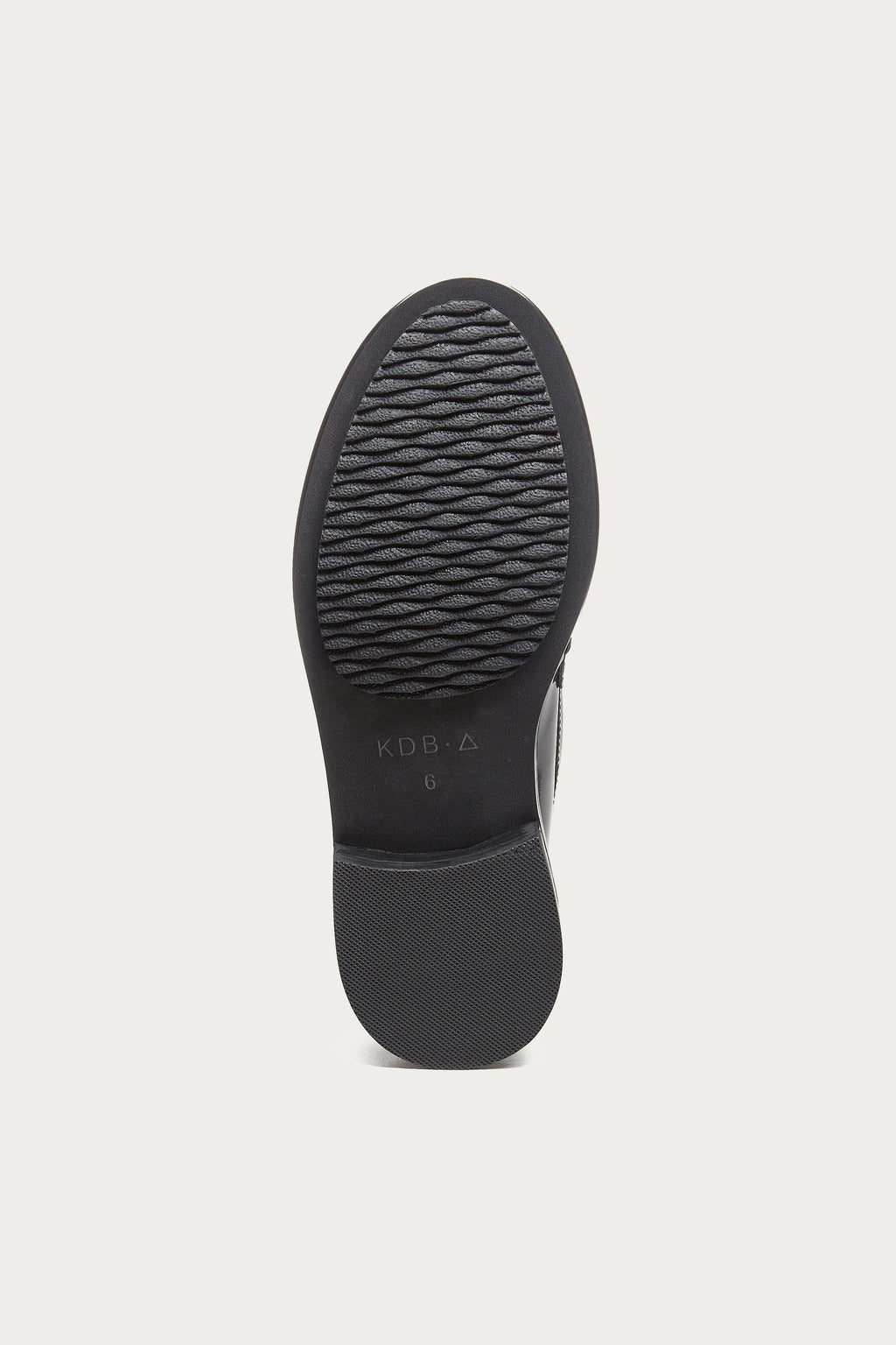 Lens All Black Leather Loafers