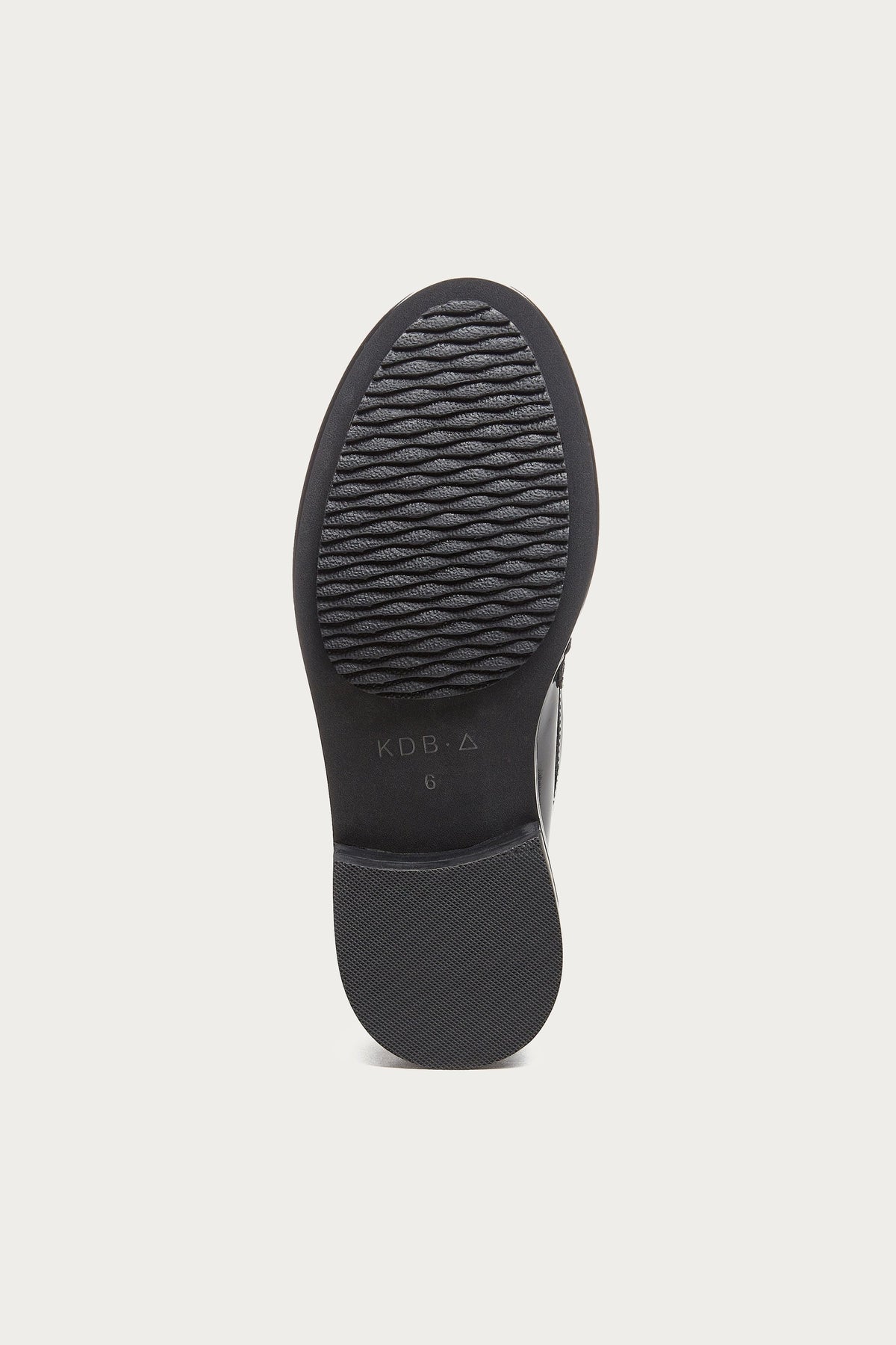 Lens All Black Leather Loafers