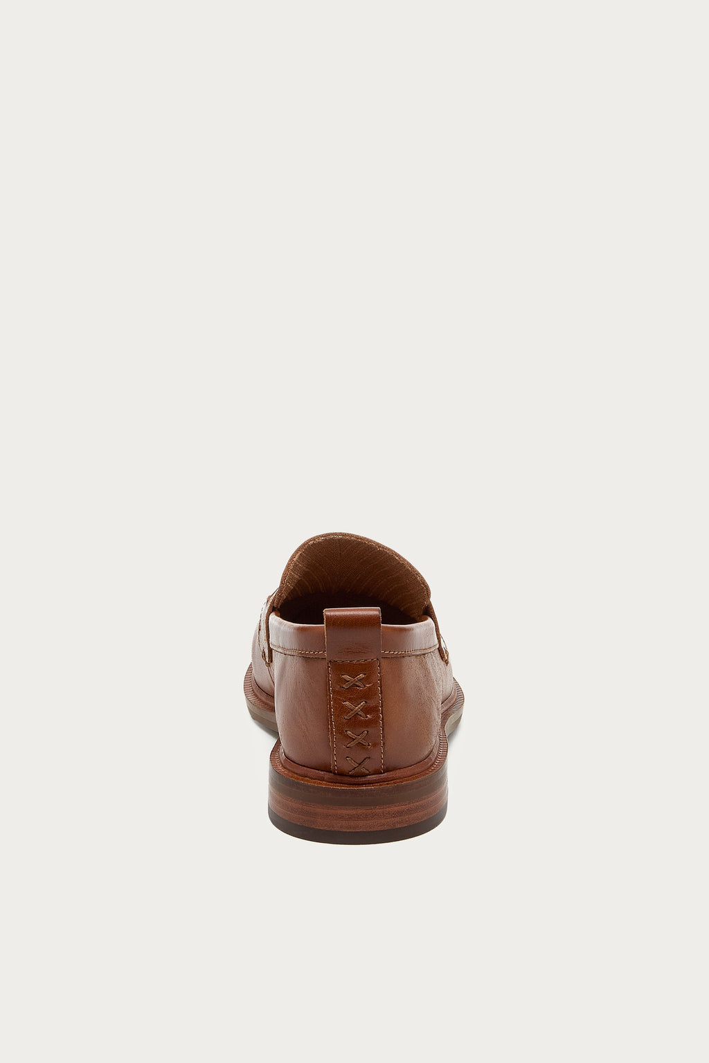 Lens Caramel Leather Loafers