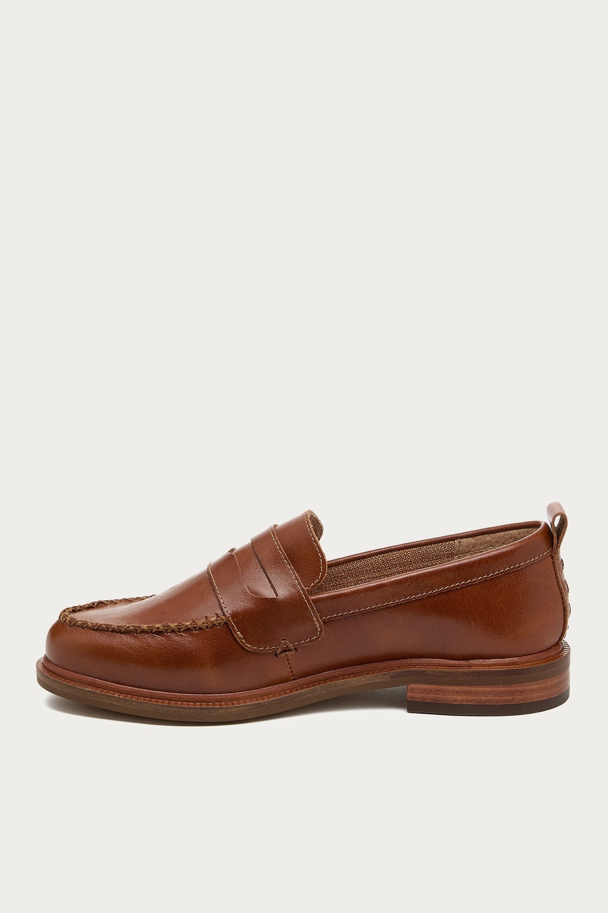 Lens Caramel Wide Width Leather Loafers