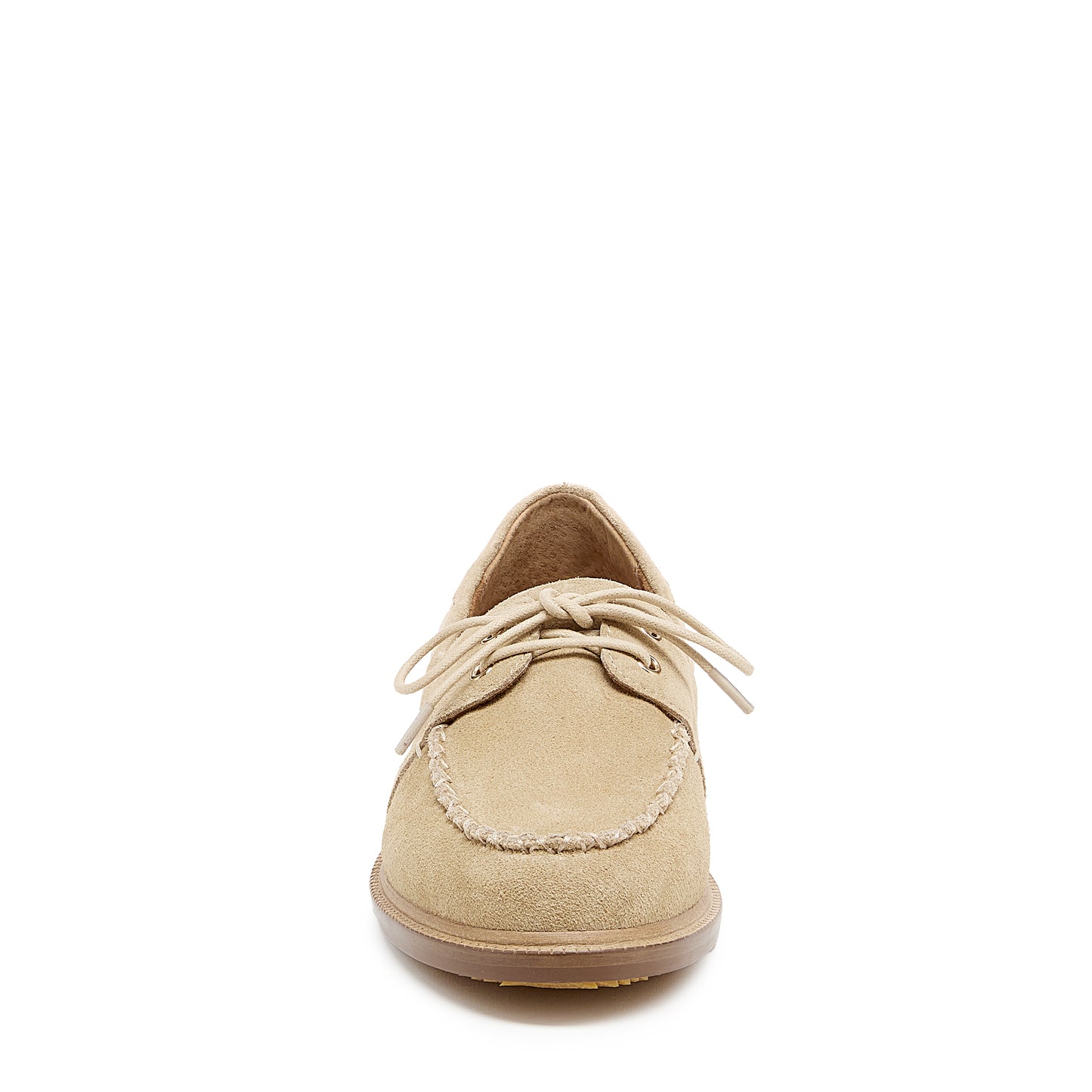 linny oatmeal suede boat shoe, women's boat shoe styling detail, Kelsi Dagger Brooklyn