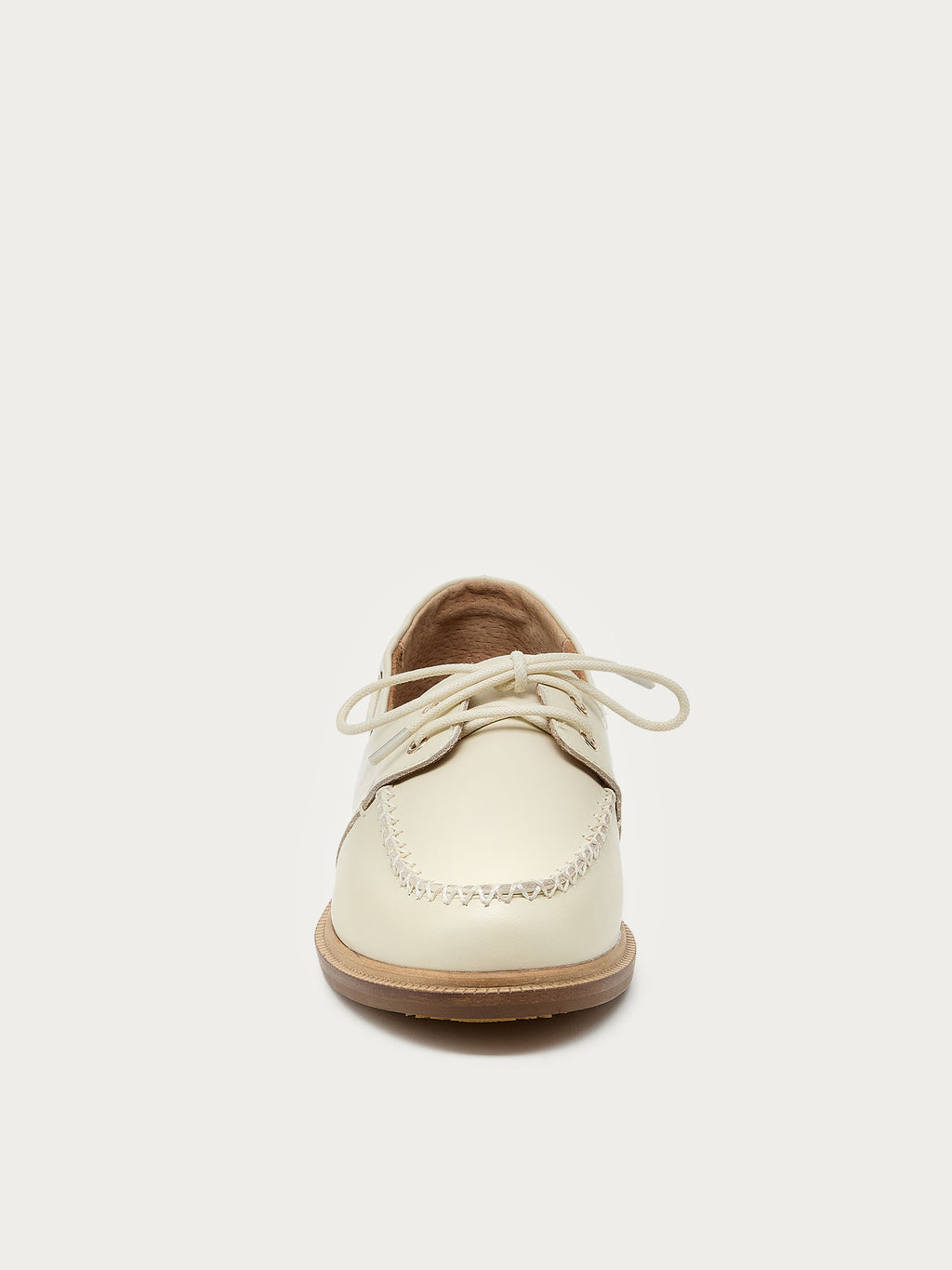 Linny Shell Leather Boat Shoe