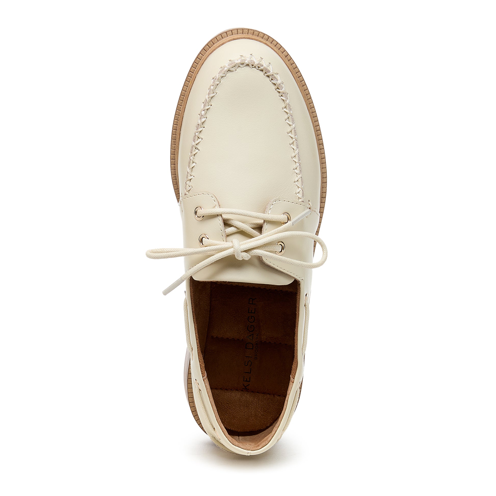 Kelsi Dagger Women's Linny Shell Leather Boat Shoes