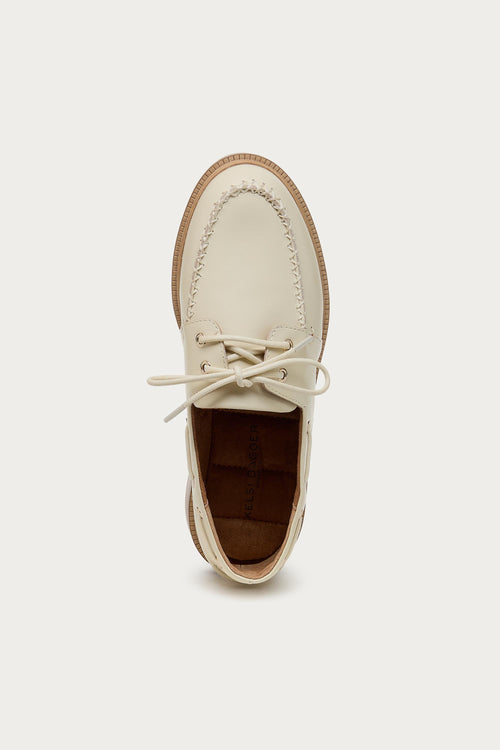 Linny Shell Leather Boat Shoe