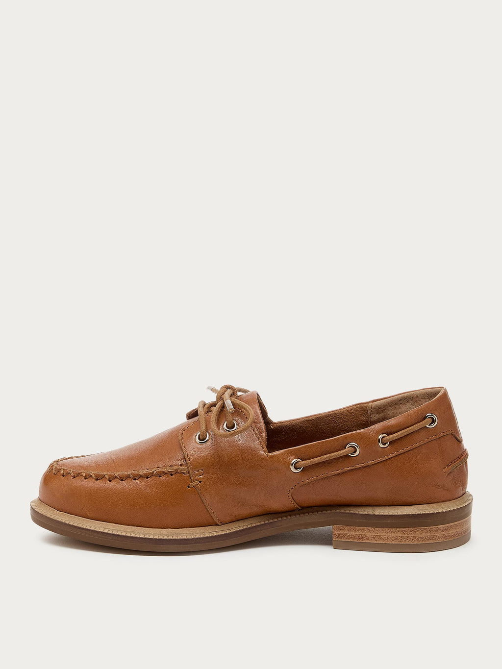 Linny Fox Leather Boat Shoe