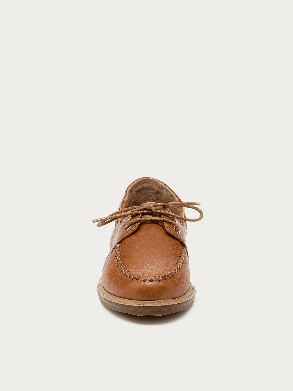 Linny Fox Leather Boat Shoe