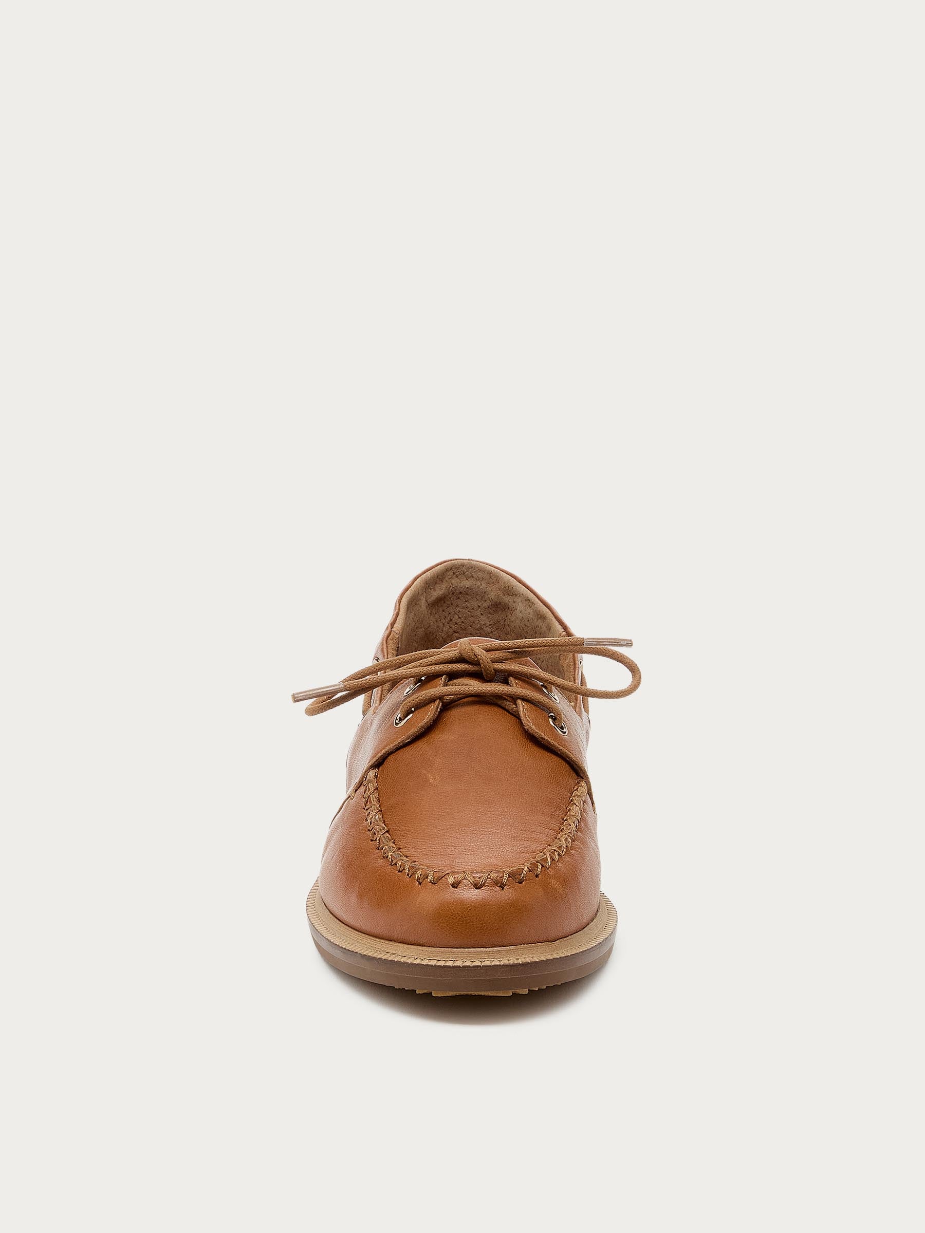 Linny Fox Leather Boat Shoe