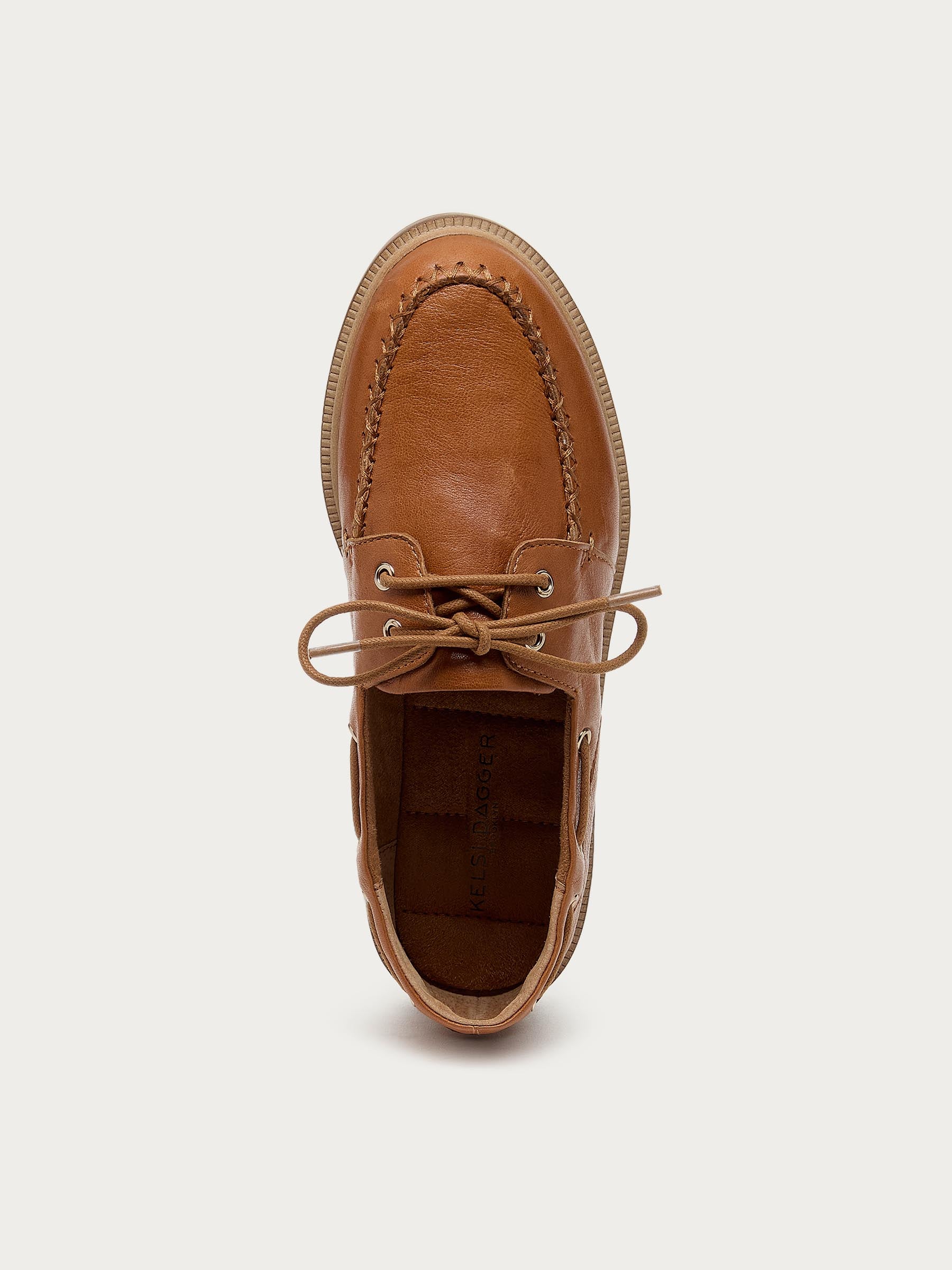 Linny Fox Leather Boat Shoe