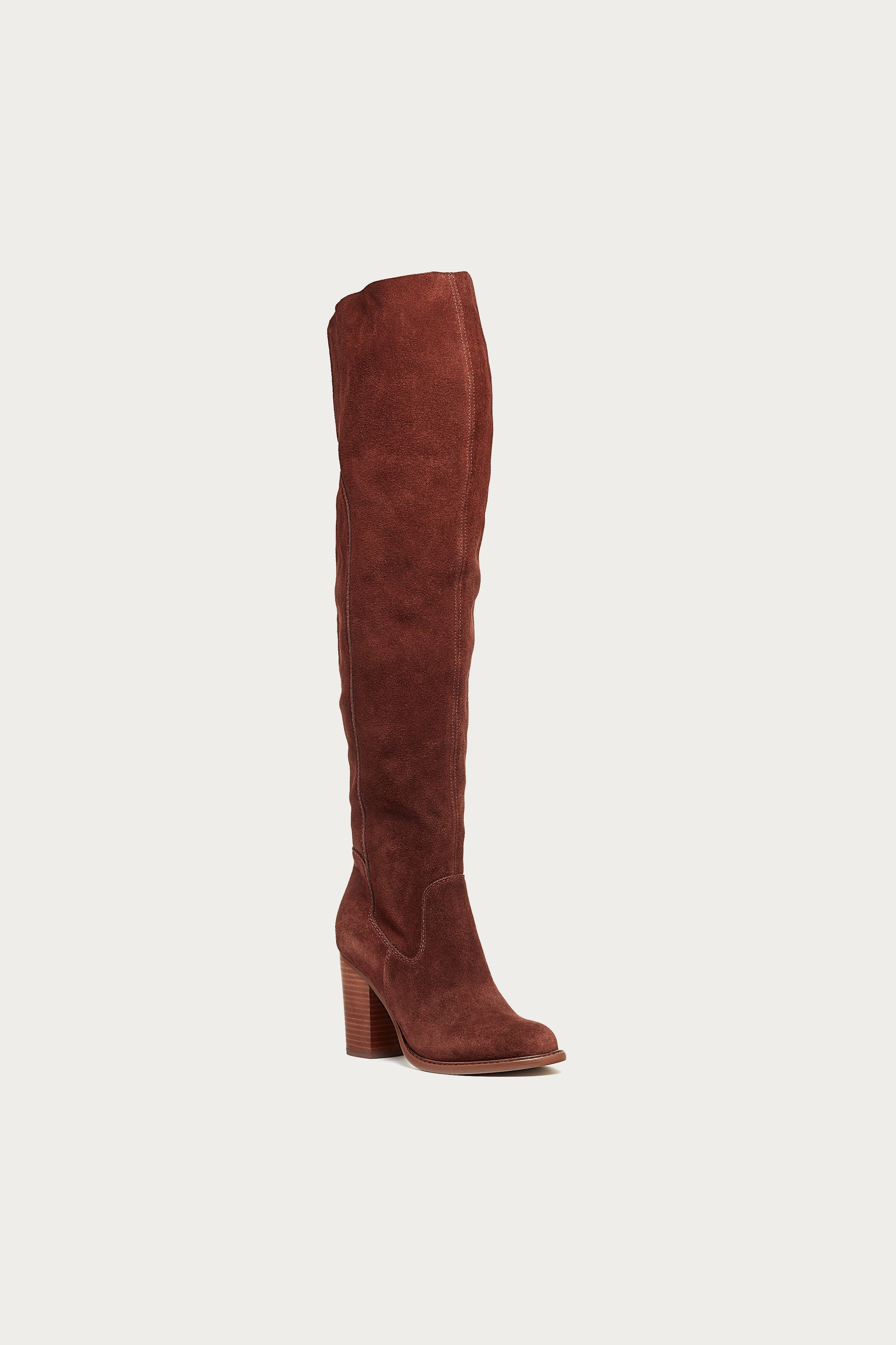 Logan Coffee Over The Knee Boots