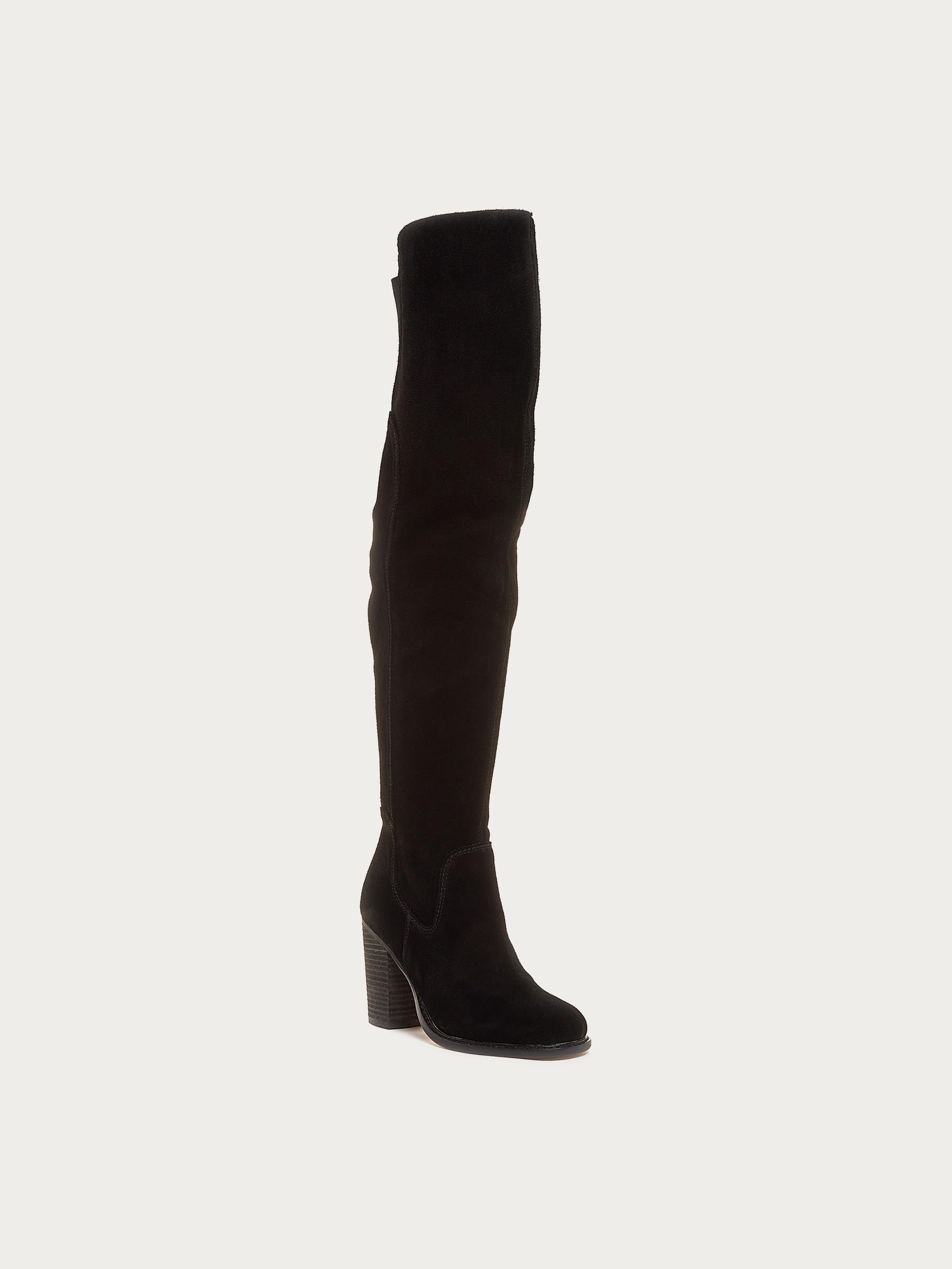 Logan Black Over The Knee Boots