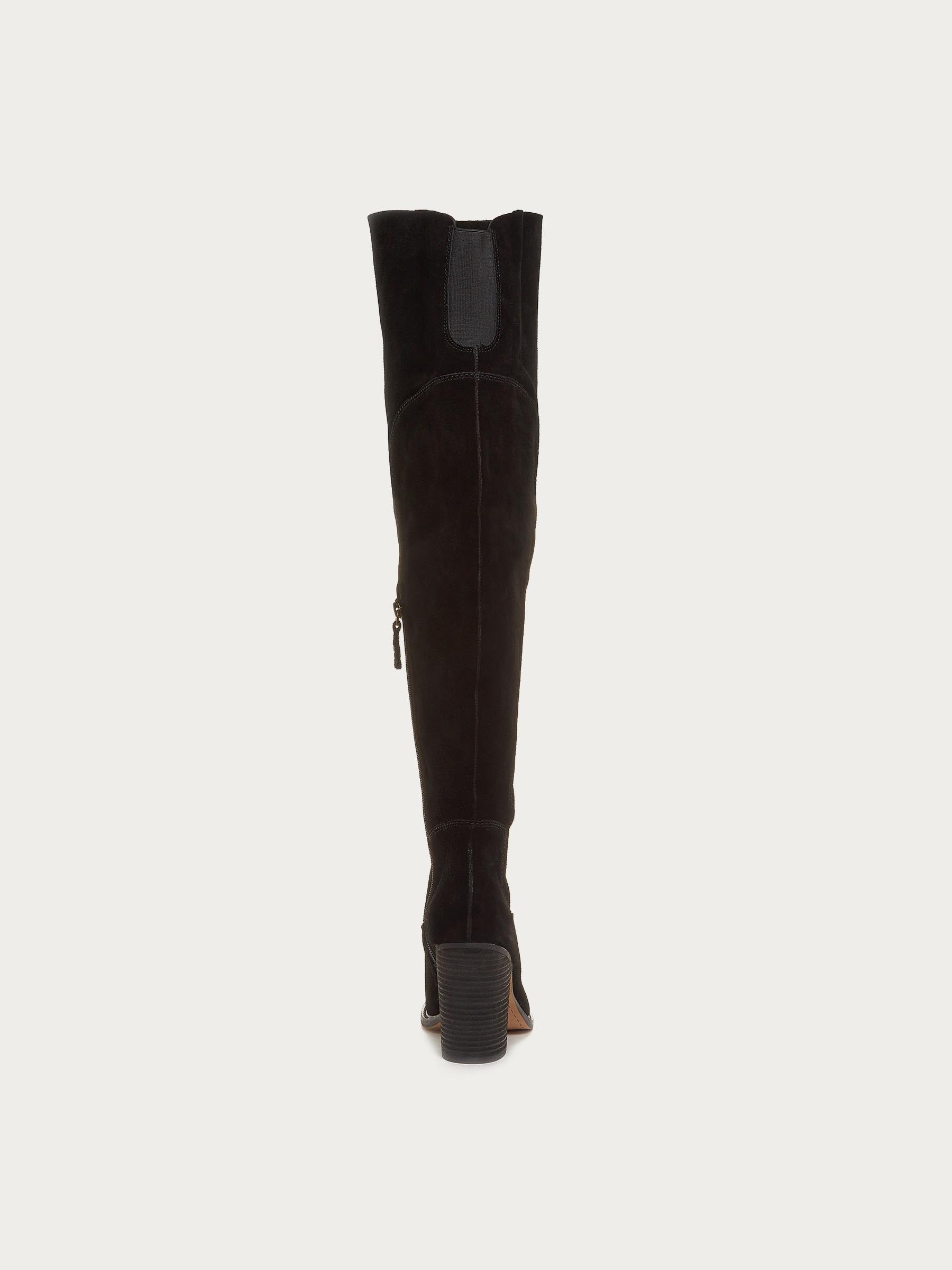 Logan Black Wide Calf Boots