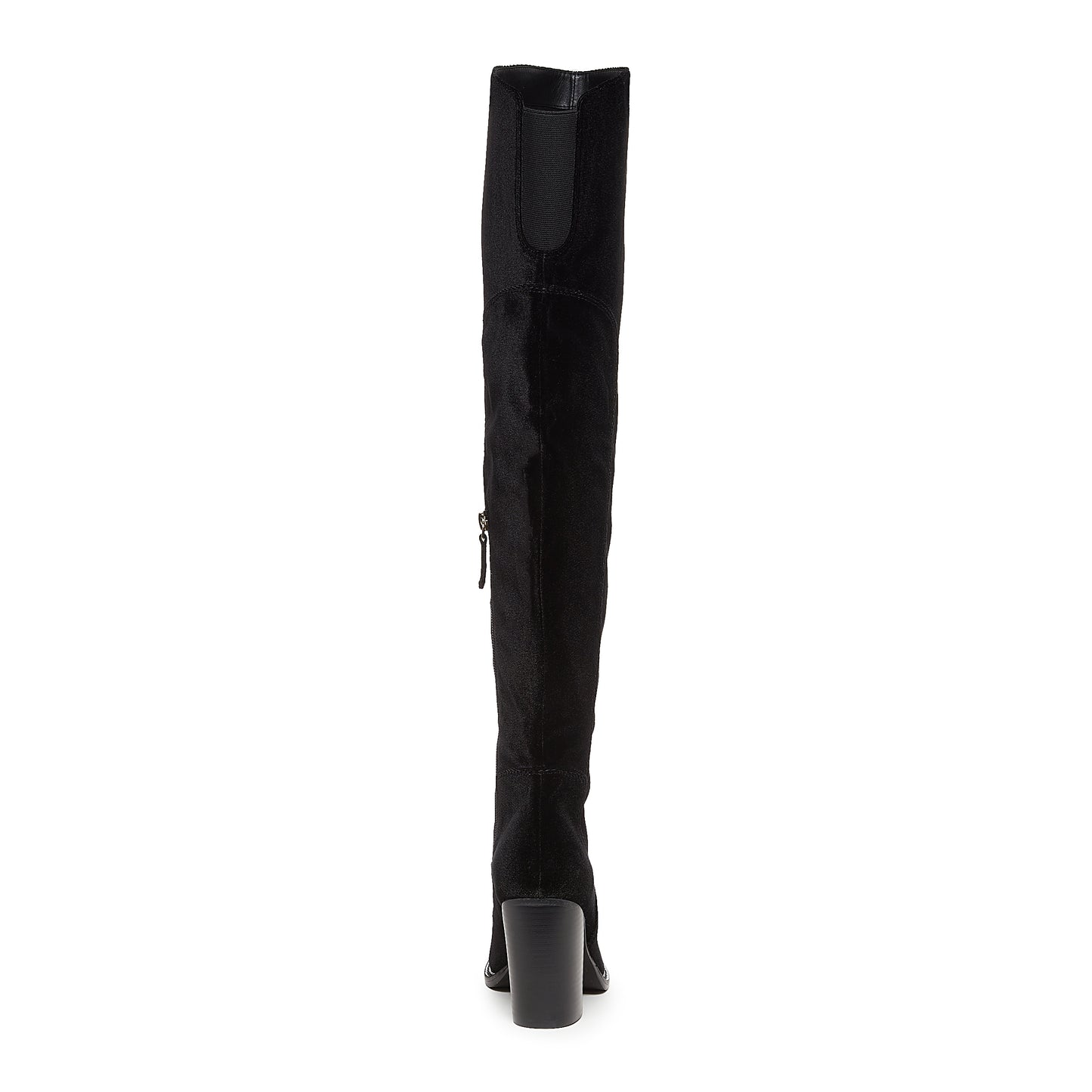 Logan Black Velvet Over The Knee Boots