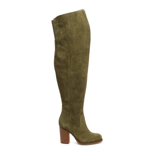 Logan Olive Wide Calf Boots