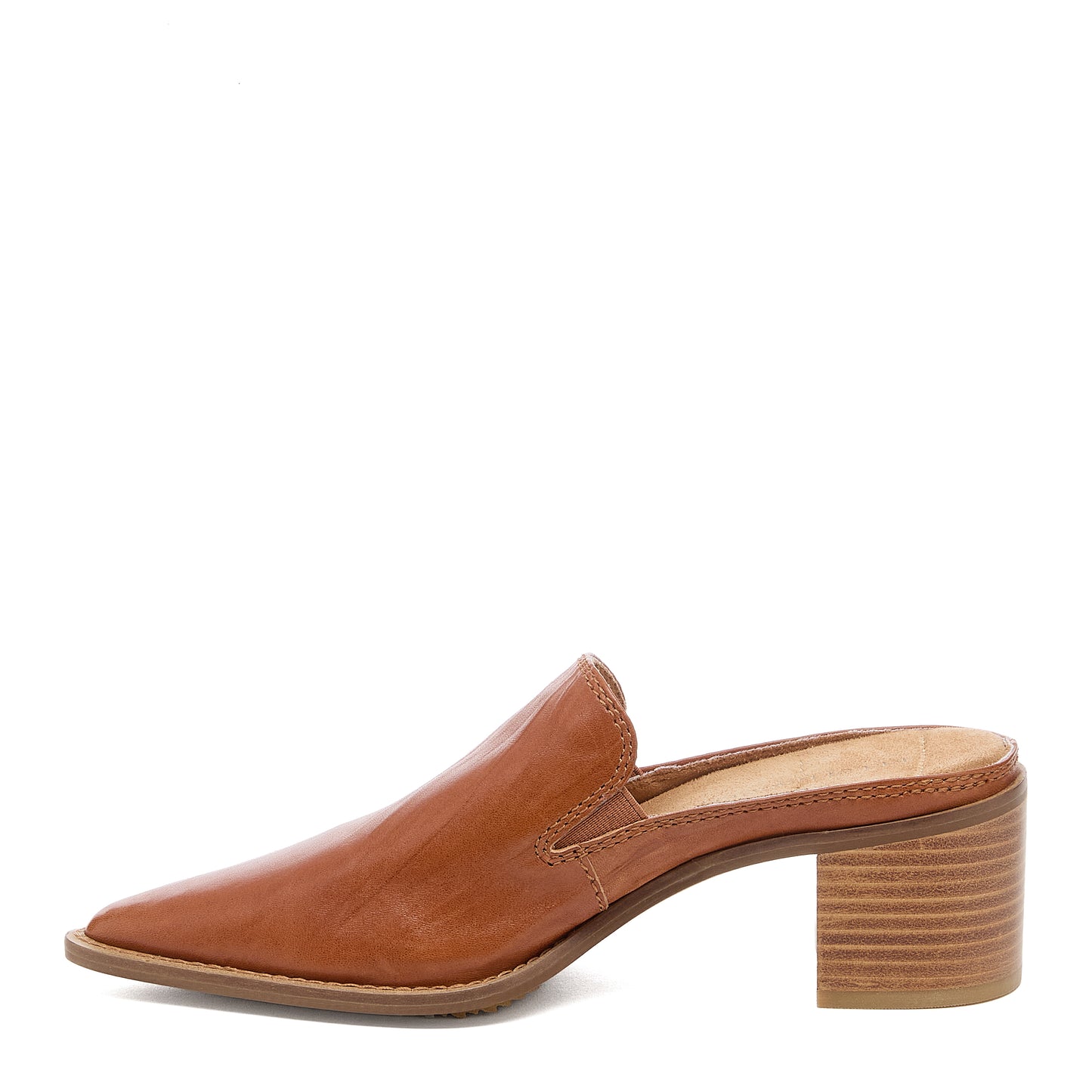 Mason Burnt Cognac Pointed Toe Mules