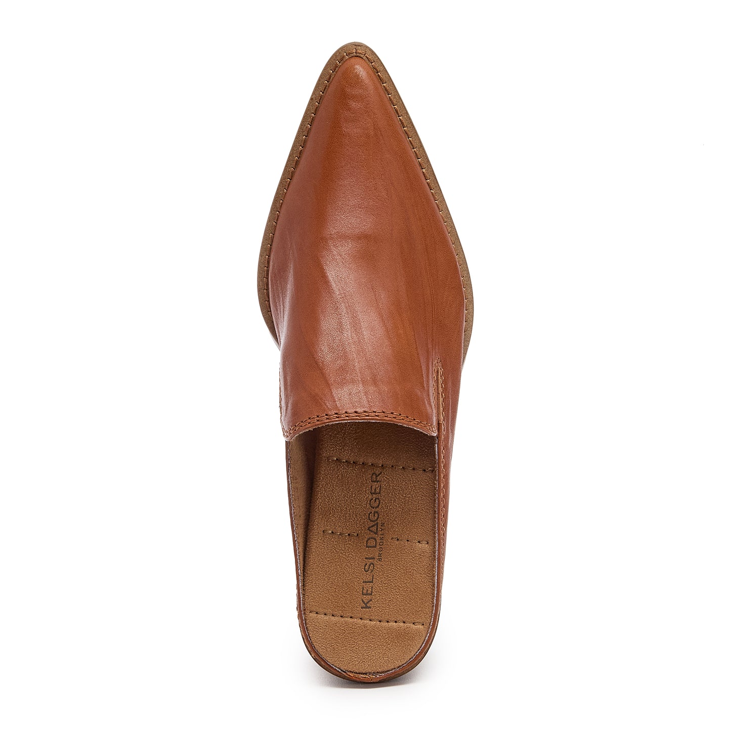 Mason Burnt Cognac Pointed Toe Mules
