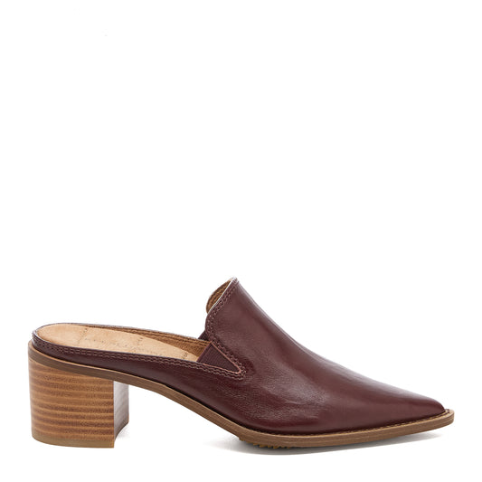 Mason Warm Brown Pointed Toe Mules