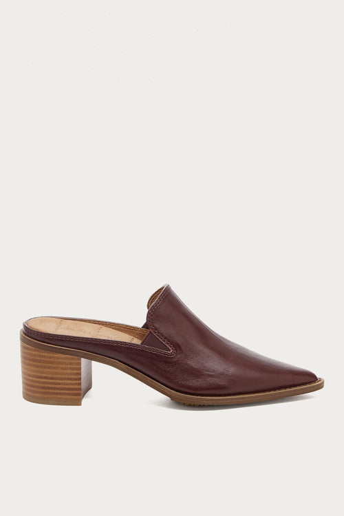 Mason Warm Brown Pointed Toe Mules