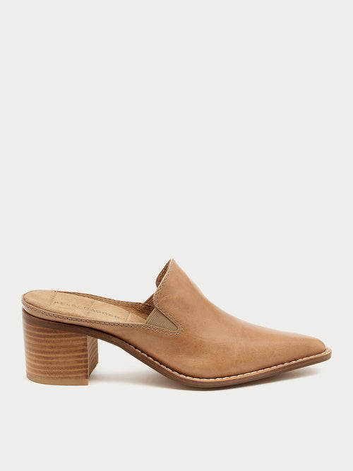 Mason Bison Pointed Toe Mules