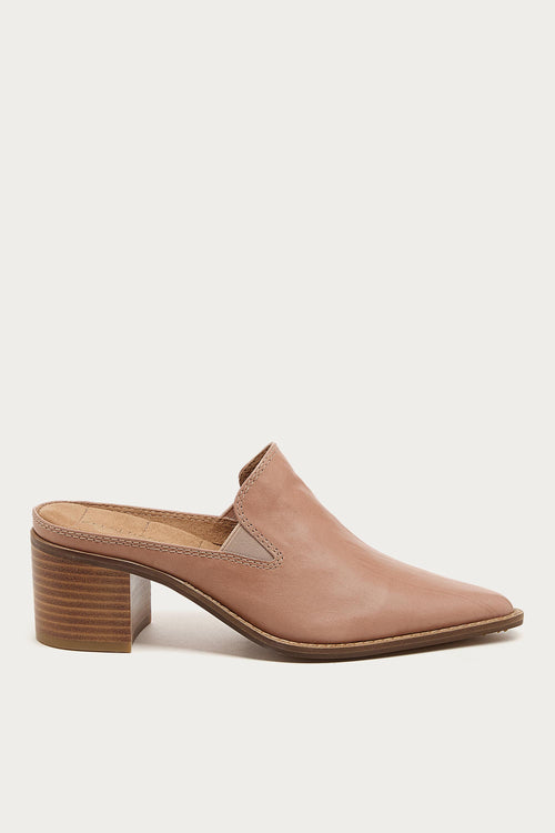 Mason Pale Pink Pointed Toe Mules